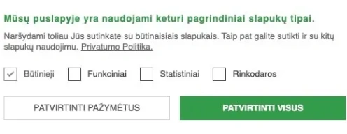 Daroma ฤฏtaka vartotojo apsisprendimui